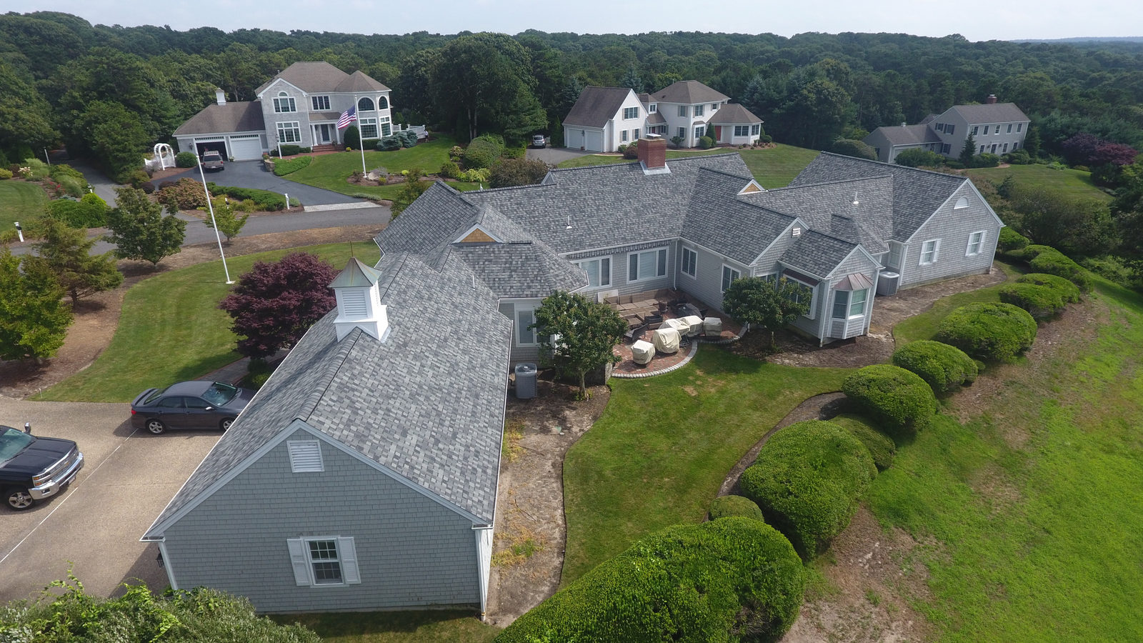 Large single story home in Dennis. — HyTech Roofing, Cape Cod